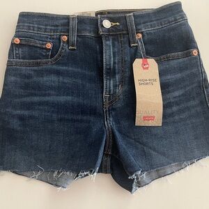 Levi’s High Rise Stretch Denim Shorts